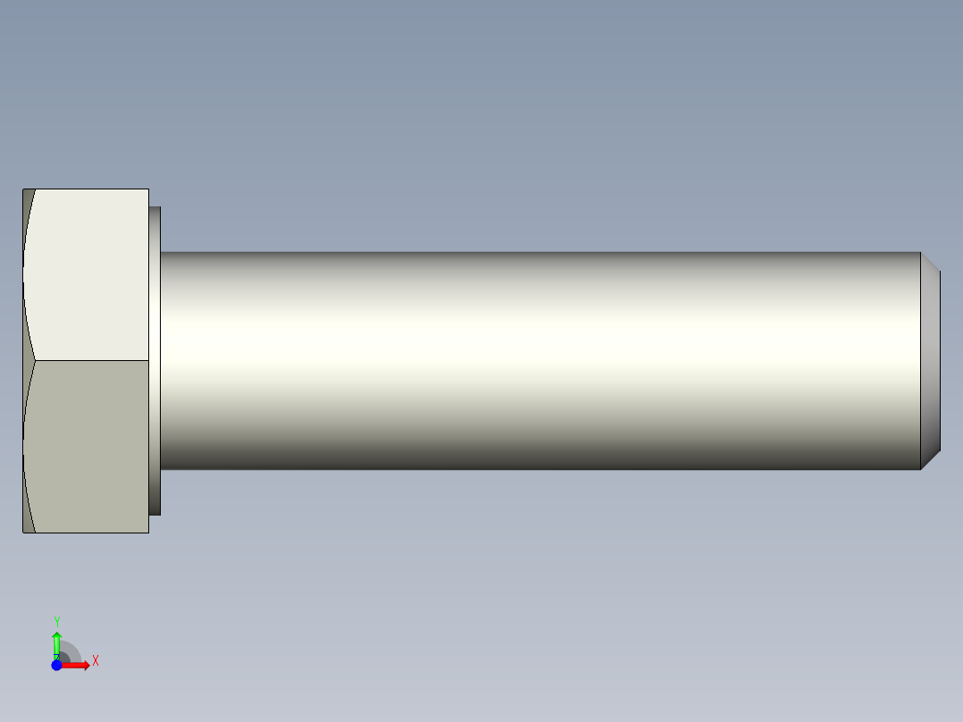 螺钉-DIN_931-M14x2x50_22.stp前视图