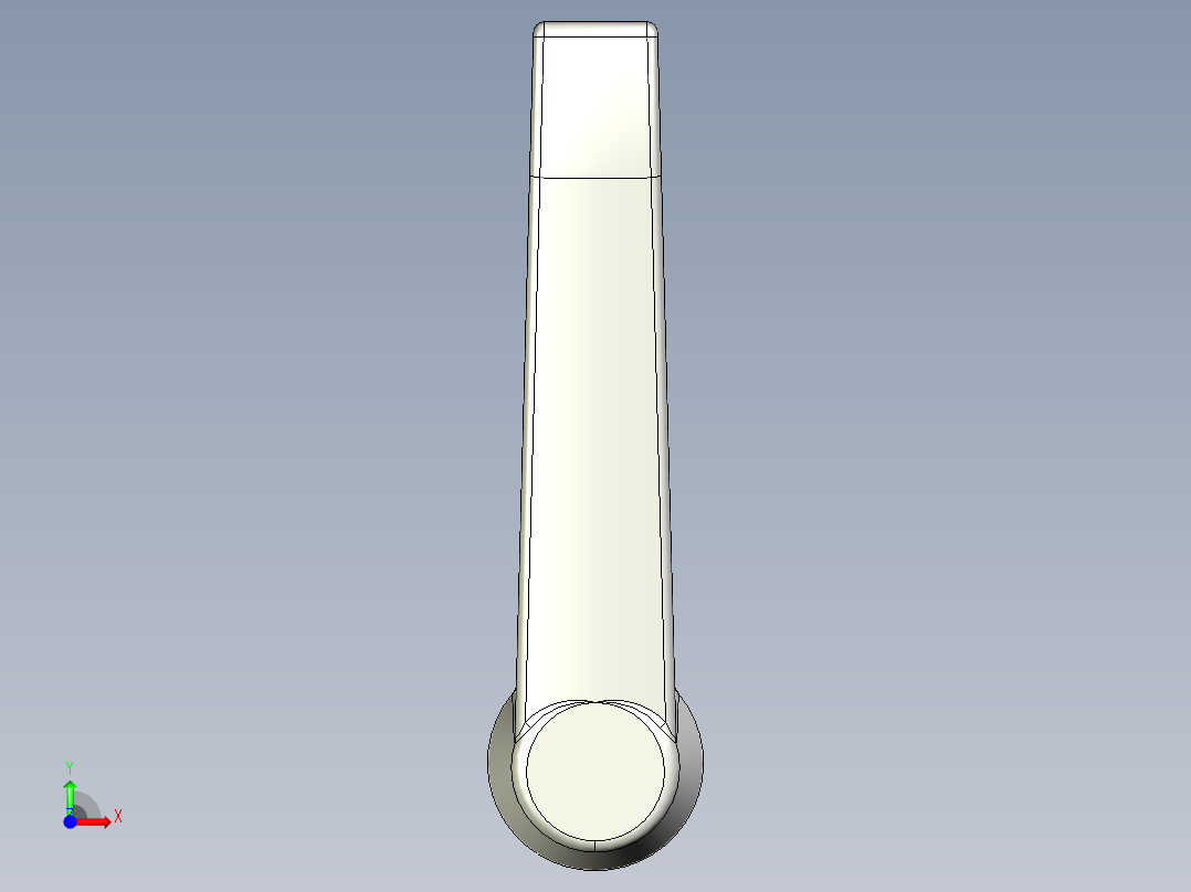 調整式把手(鋅合金)5568-3D多系列多零件图纸模型前视图