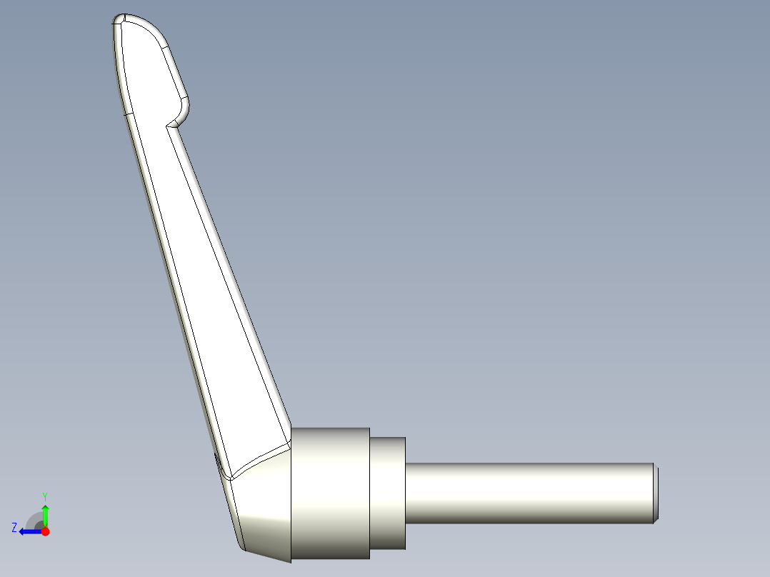 調整式把手(鋅合金)5568-3D多系列多零件图纸模型右视图