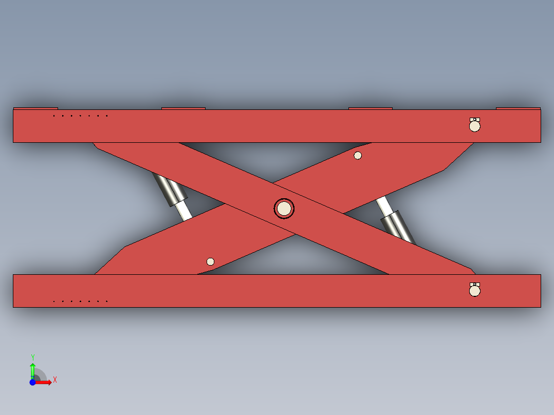 剪式举升机前视图