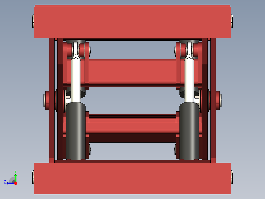 剪式举升机右视图
