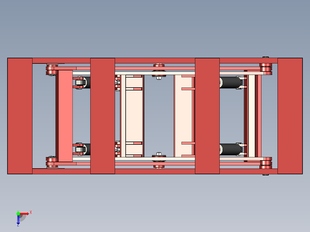 剪式举升机俯视图