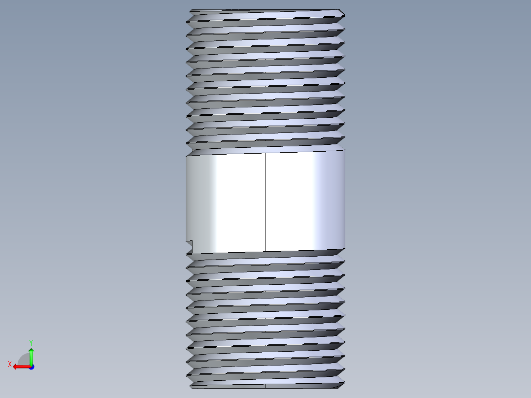 CPVC管件33-Sch80_Nipple_MPTxMPT_9861-079_0.5in x 2in后视图