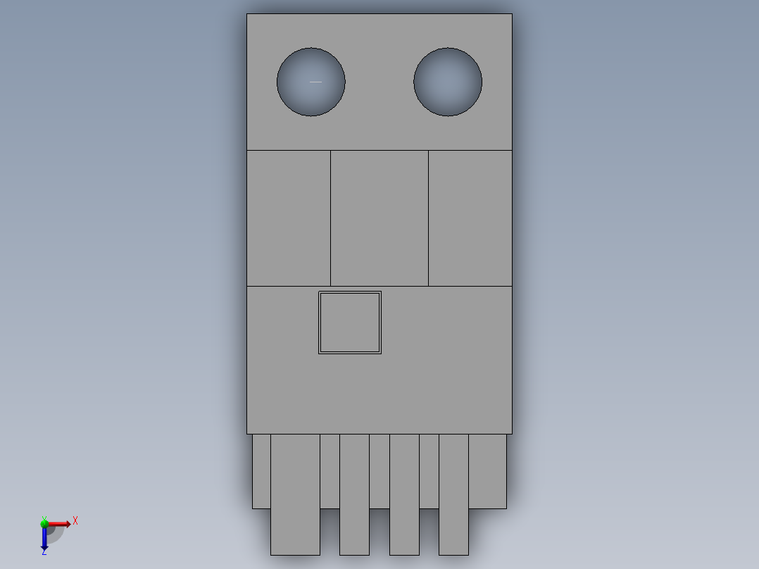 光电开关-EE-SX674（配接线端子）俯视图
