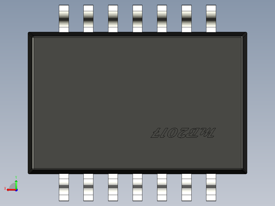 压力传感器后视图