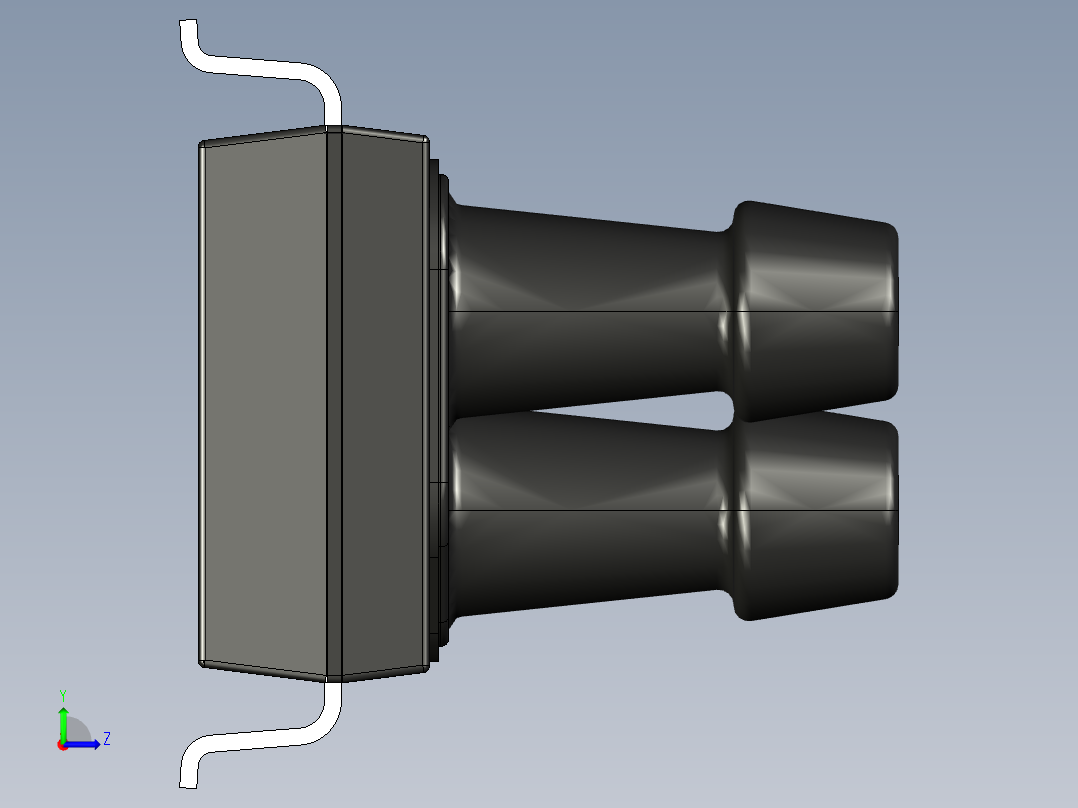 压力传感器左视图