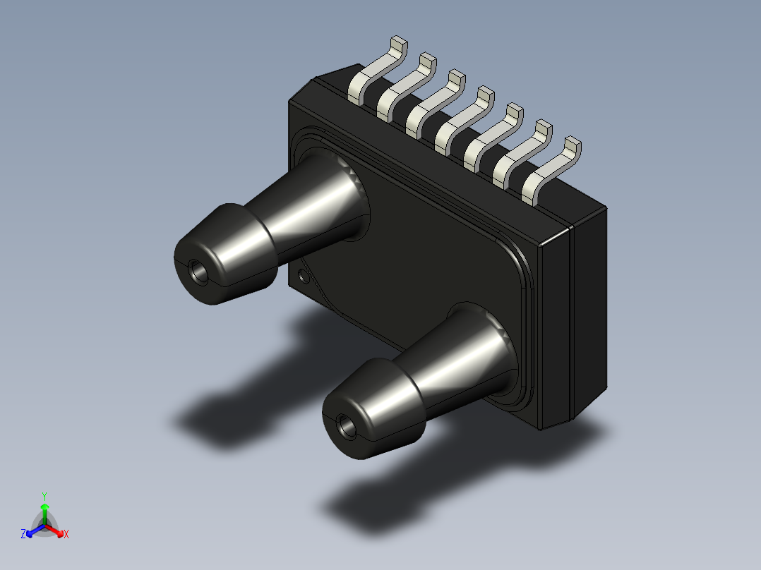 压力传感器正等轴测图