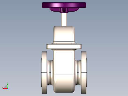 阀门模型GATE_VALVE后视缩略图