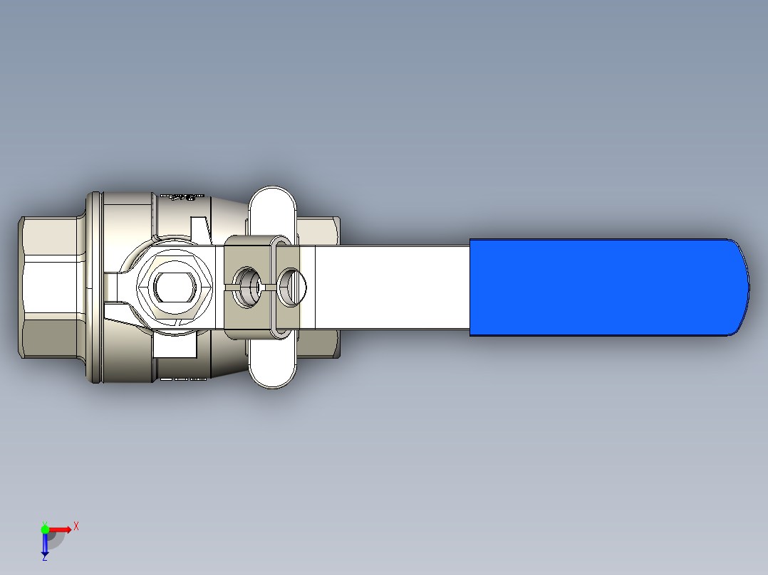 阀门模型-__________DN20俯视图