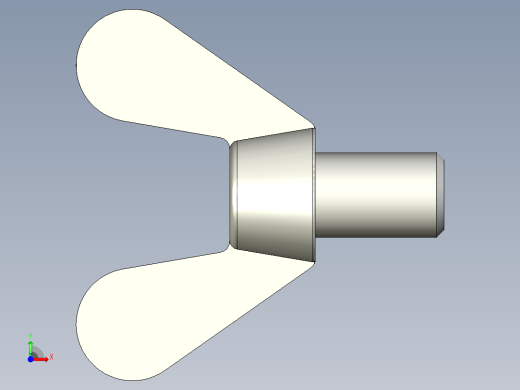 带耳螺钉-DIN_316_Wing_screws_12x1.75x18-12.7-19.5_51_4.9_33.5_12.stp前视缩略图