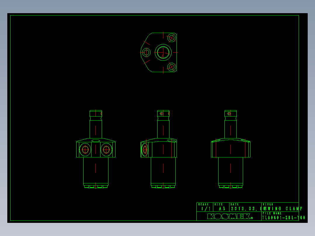 KOSMEKTLA0601-2BL-Y60多系列多零件图纸模型