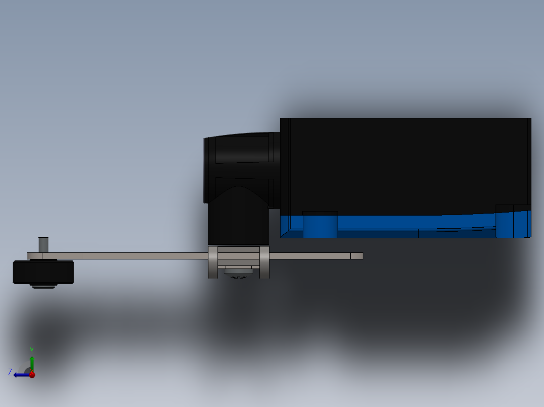 行程开关右视图