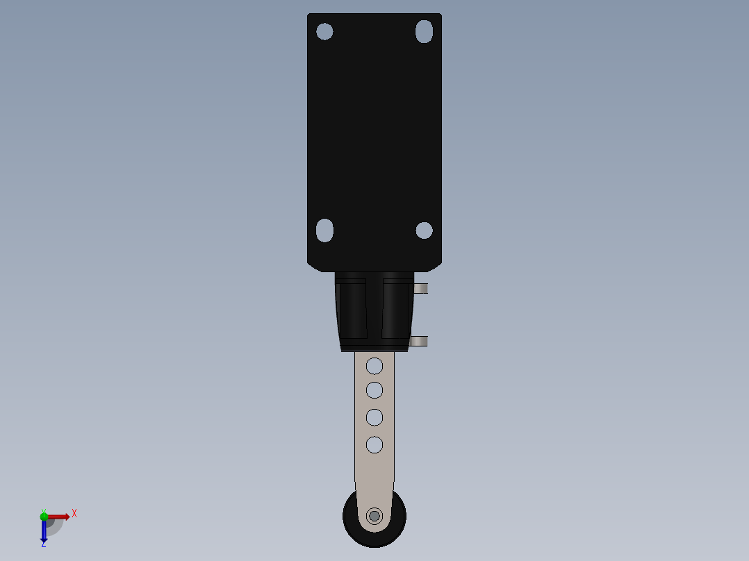 行程开关俯视图