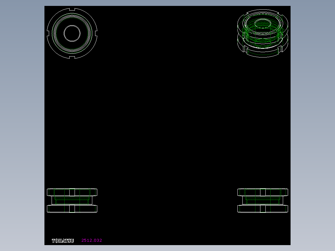 高度調整座(A)2512-2D多系列多零件图纸模型