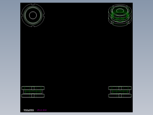 高度調整座(A)2512-2D多系列多零件图纸模型