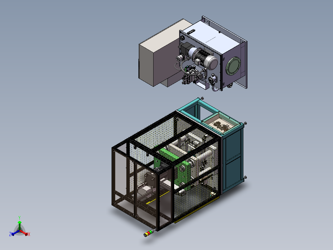 整平设备sw18可编辑正等轴测图