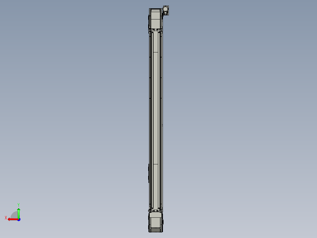 窄皮带线后视图