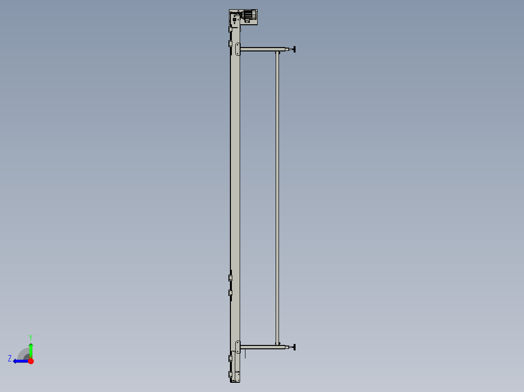 窄皮带线右视图