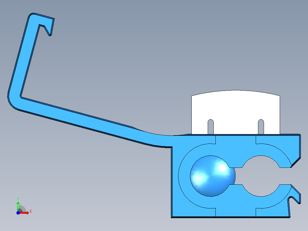 电缆连接器 3.6 毫米前视图