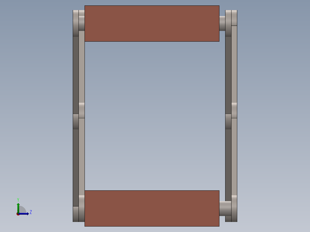 折叠桌 (1)左视图