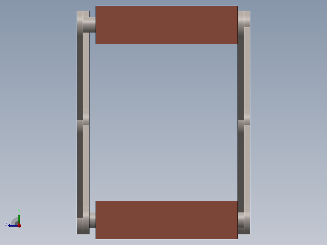 折叠桌 (1)右视图