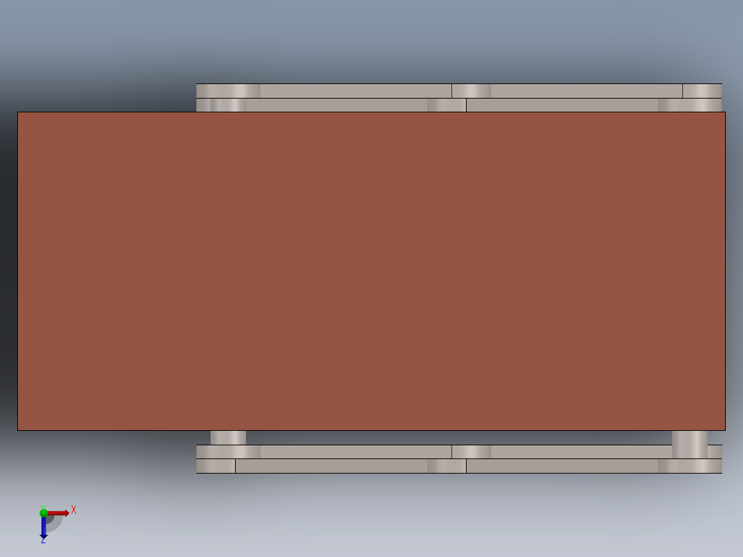 折叠桌 (1)俯视图