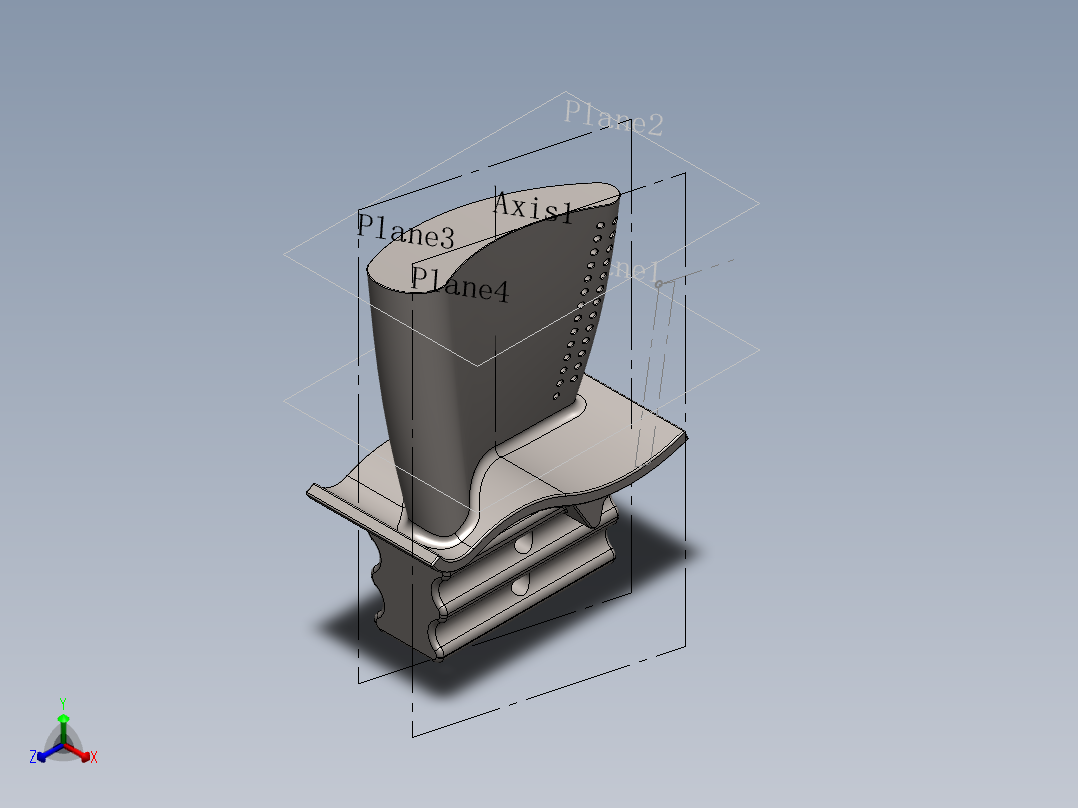 涡轮(8)正等轴测图