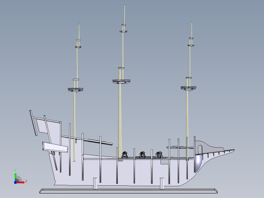 金鹿号古帆船前视缩略图