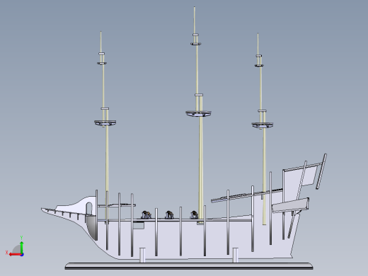 金鹿号古帆船后视缩略图