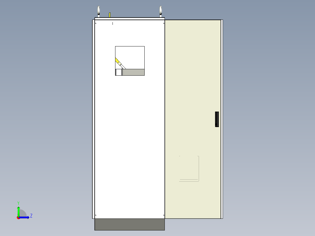 万能断路器刀开关plc控制柜左视图