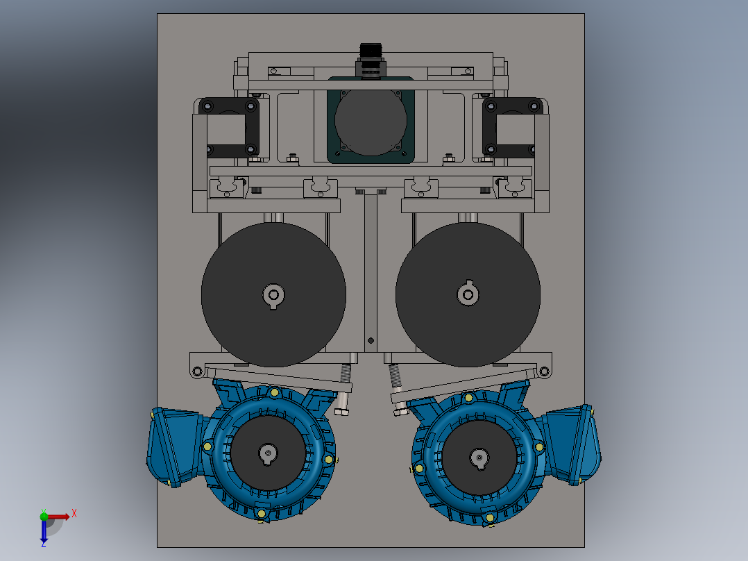 A3003510-垂直钻孔数控钻床俯视图