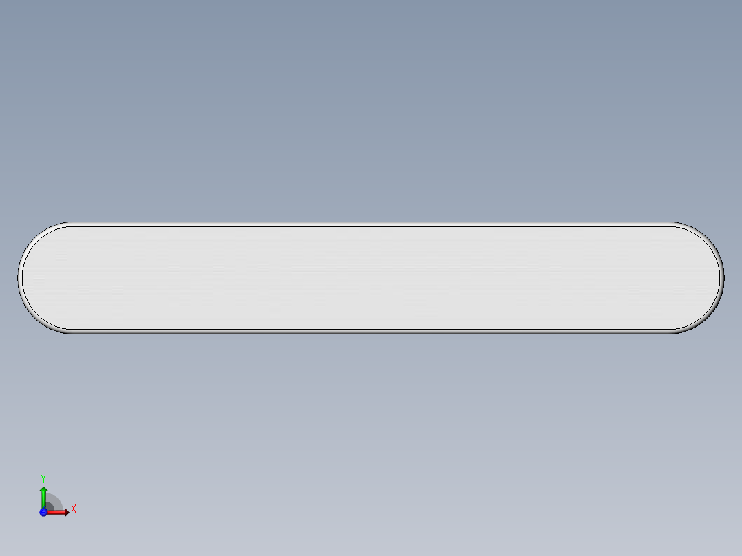 GB／T1096-2003普通平键A型20×126前视图