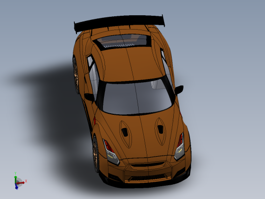 GTR日产汽车车壳简易模型  SW20