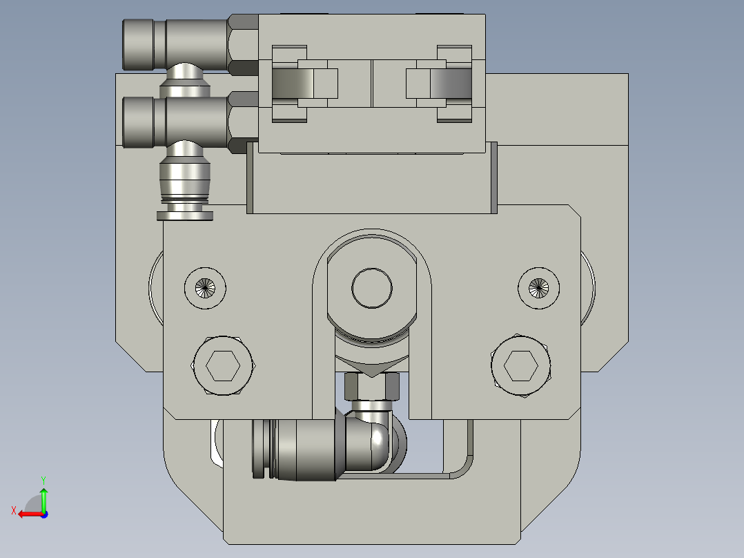 夹子移动模组后视图