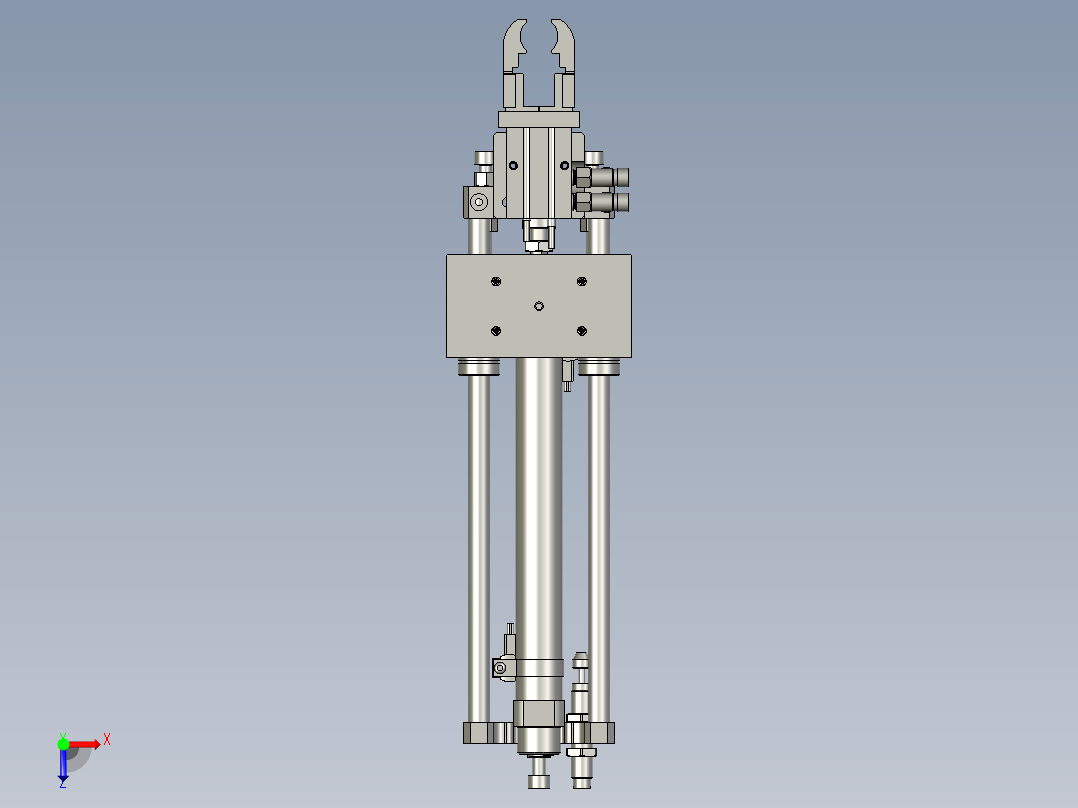 夹子移动模组俯视图