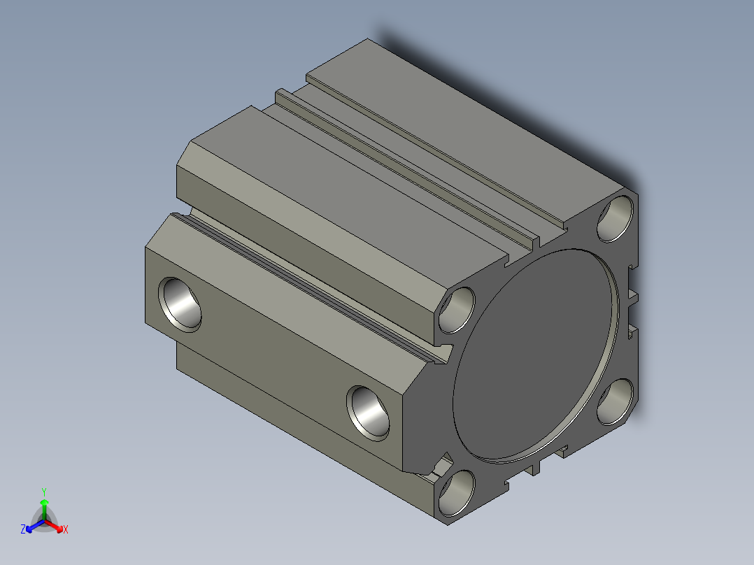 SDA50x40S正等轴测图