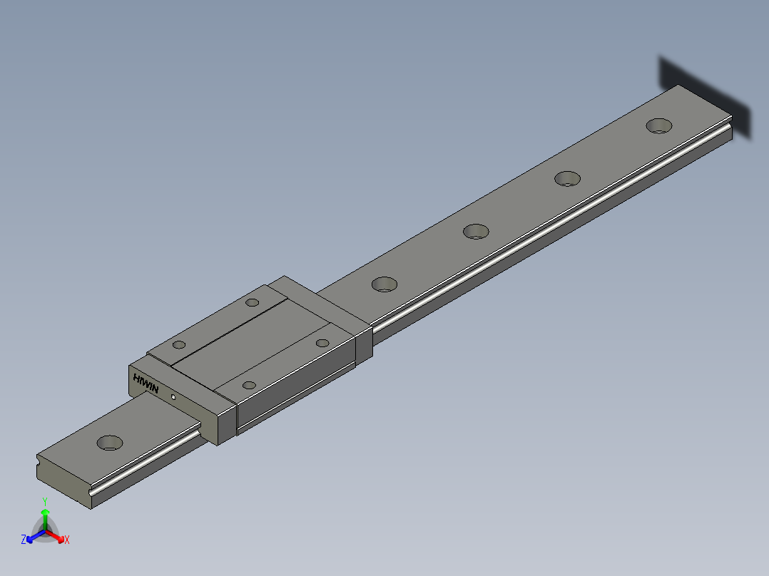 MGW9H1R210Z1H(7孔分中E15+15)正等轴测图