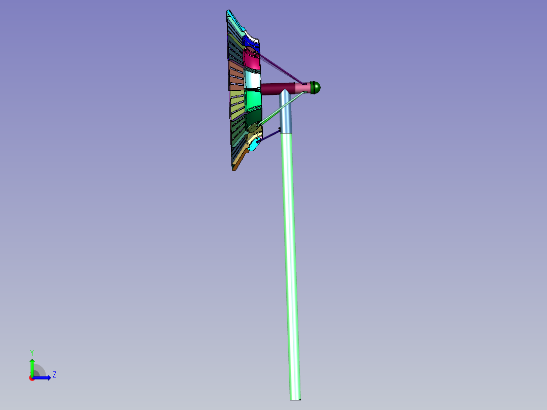 直接驱动式永磁风力发电机左视图
