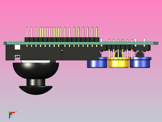 Arduino 操纵杆扩展板俯视缩略图