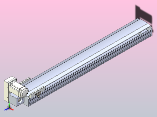 皮带直线轴半封闭可选导轨TPA-HNB-175D-140-L1050-LU-C-P75-N3