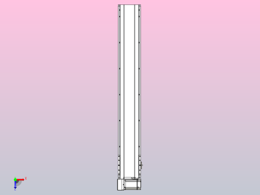 皮带直线轴半封闭可选导轨TPA-HNB-175D-140-L1050-LU-C-P75-N3俯视缩略图