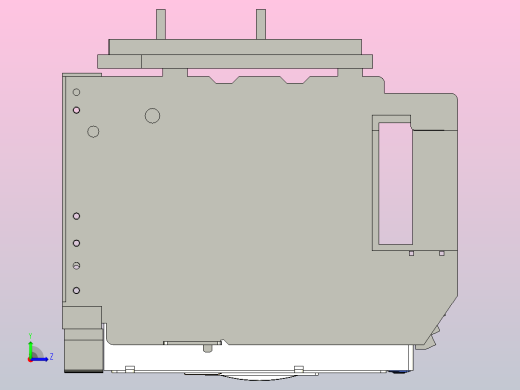 NXAF16N_H08-12 3P抽屉式万能式断路器三维模型202212左视缩略图