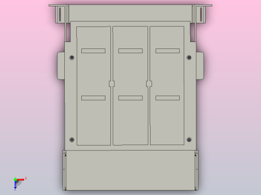 NXAF16N_H08-12 3P抽屉式万能式断路器三维模型202212俯视缩略图
