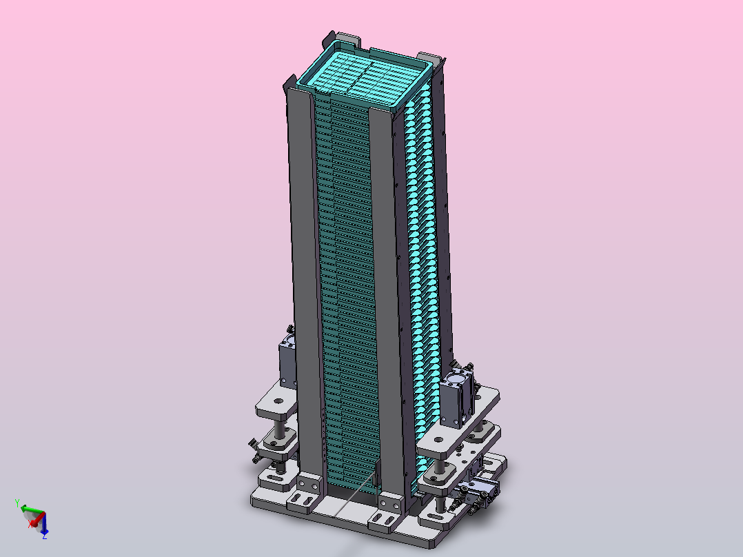 弹夹上料仓主视图