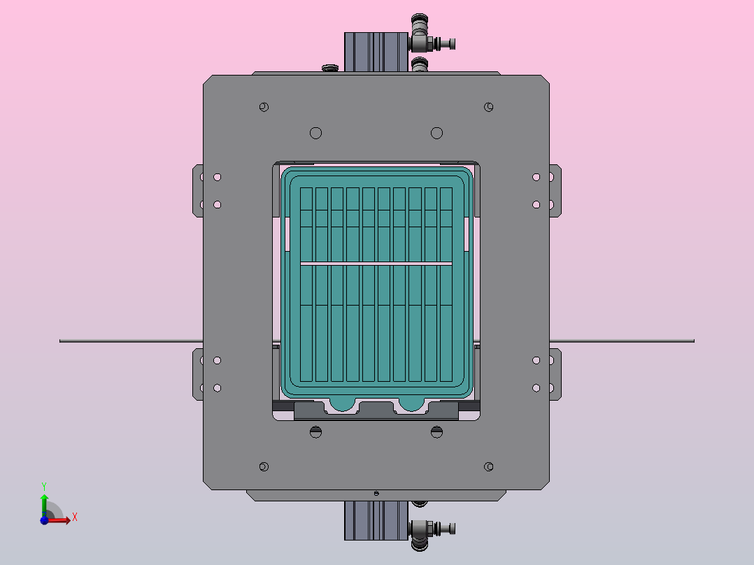 弹夹上料仓前视图