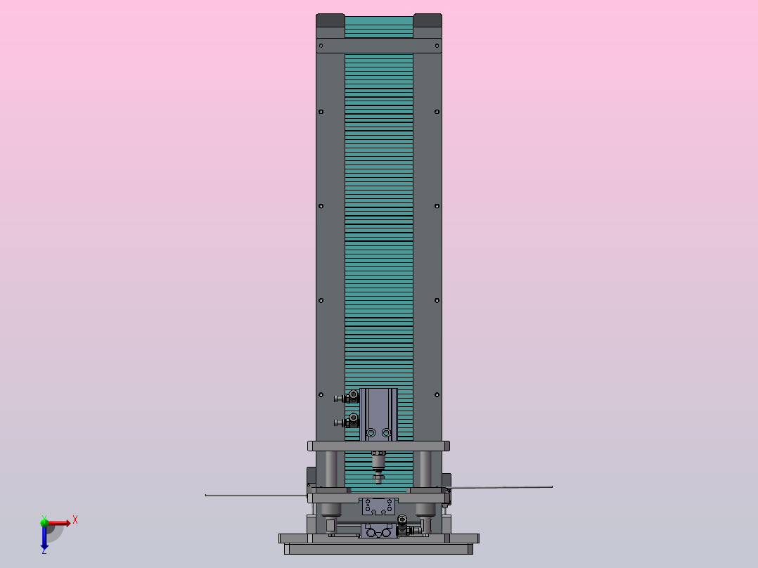 弹夹上料仓俯视图