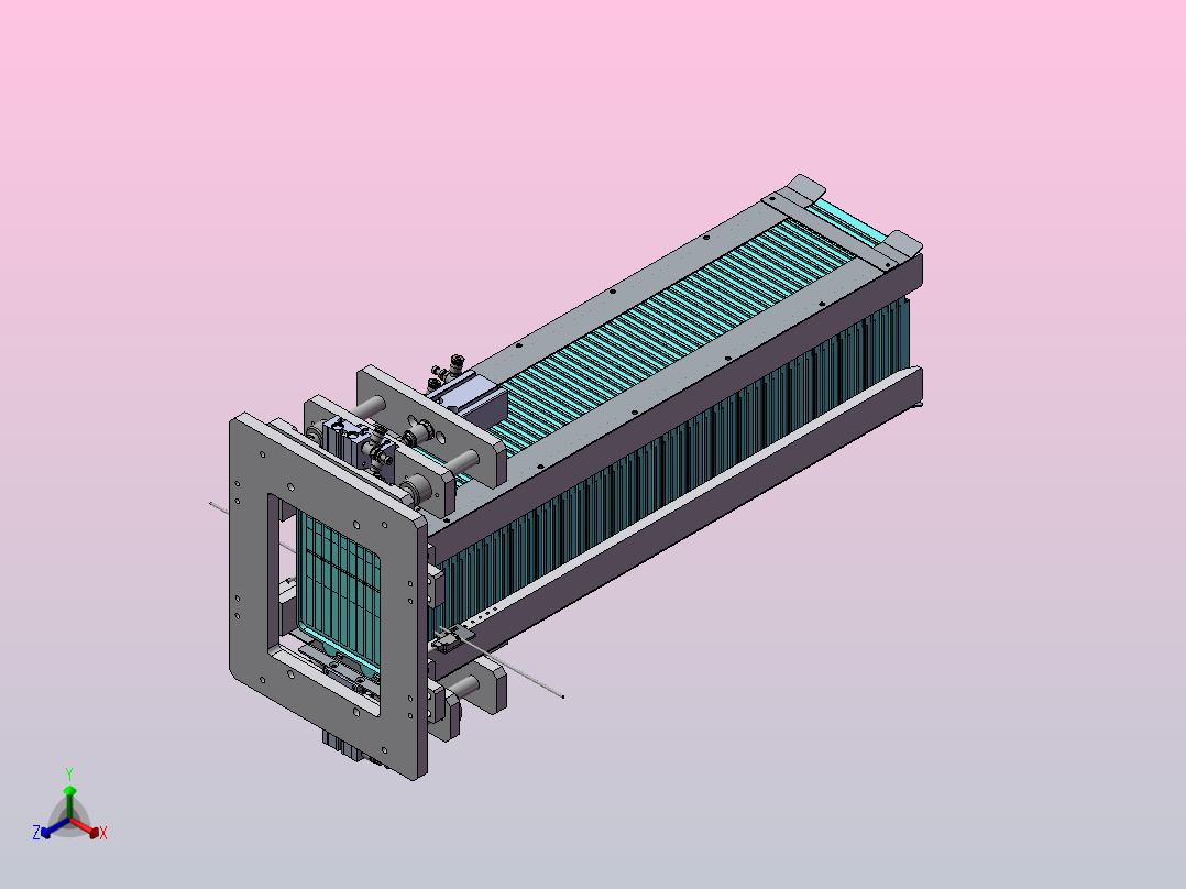 弹夹上料仓正等轴测图