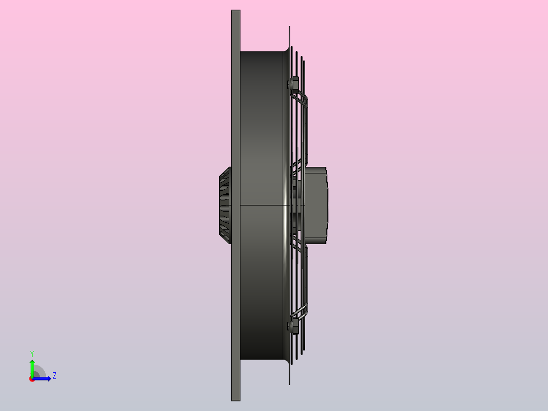 TX.A4D-500S-5FMAR01型外转子风机[TX.A4D-500S-5FMAR01]左视图