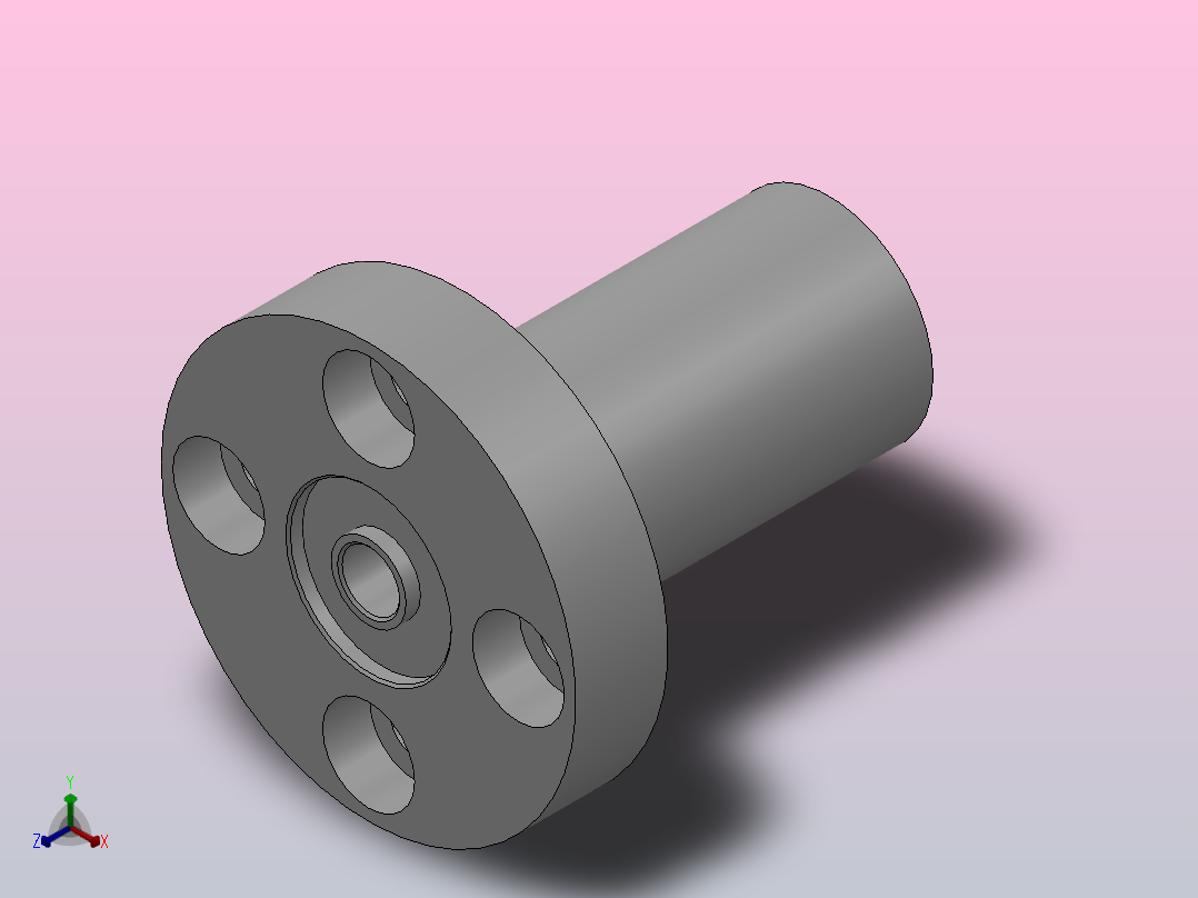 无挡圈双轴承L尺寸指定型轴承座组件_BDLDF-605-2Z-40-A主视图