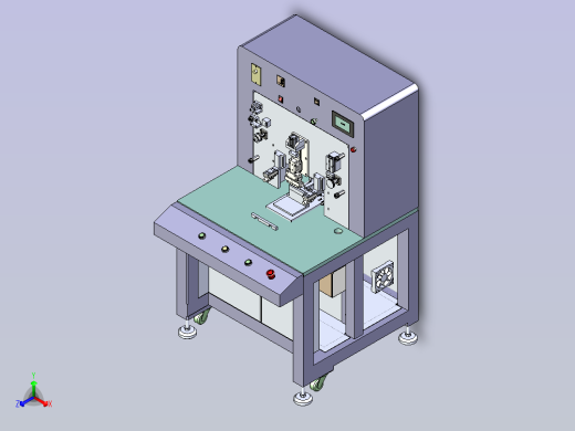 ACF热压贴附机总装3D图纸